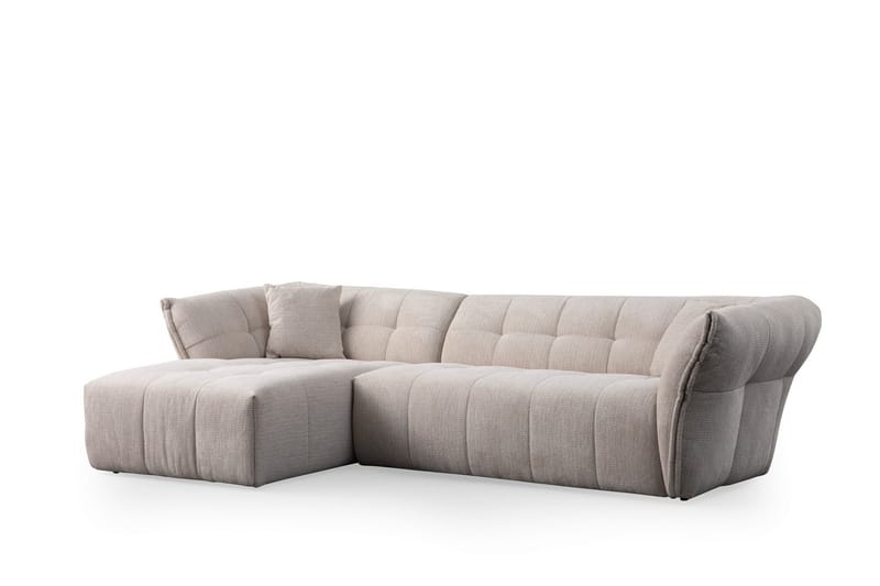 4-seters Sofa med Divan Azzo - Hvit - Møbler - Sofaer - Sofaer med sjeselong - 4 seters sofa med divan