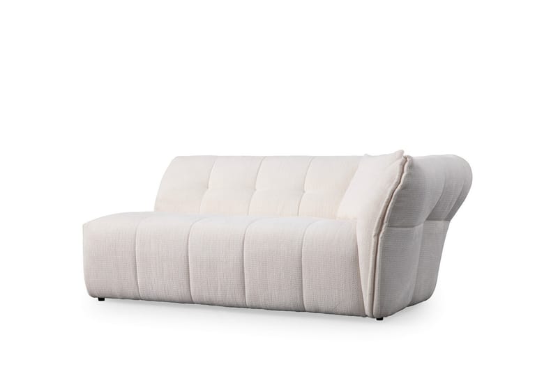 4-seters Sofa med Divan Azzo - Hvit - Møbler - Sofaer - Sofaer med sjeselong - 4 seters sofa med divan