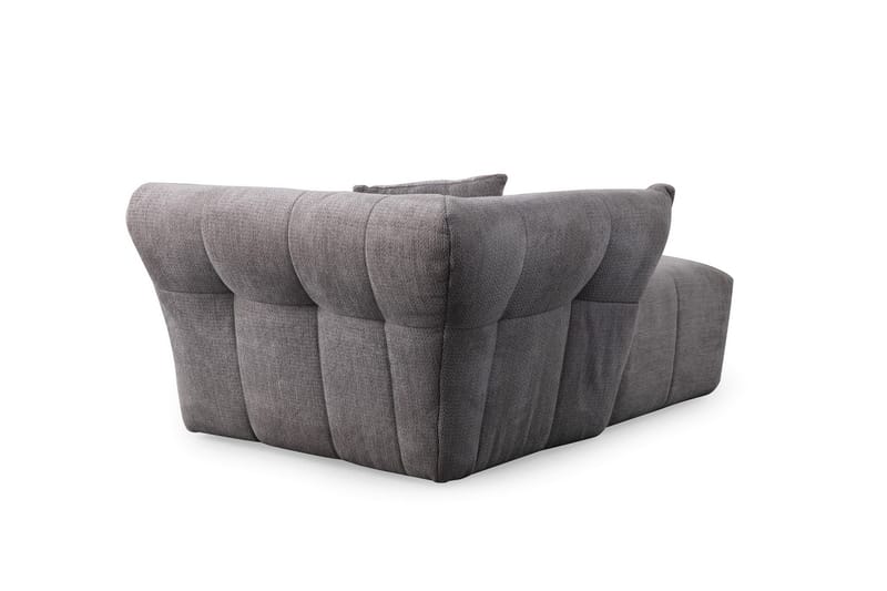 4-seters Sofa med Divan Azzo - Lysegrå - Møbler - Sofaer - Sofaer med sjeselong - 4 seters sofa med divan