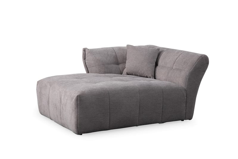 4-seters Sofa med Divan Azzo - Lysegrå - Møbler - Sofaer - Sofaer med sjeselong - 4 seters sofa med divan