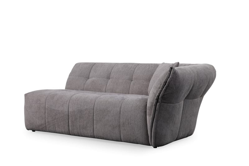 4-seters Sofa med Divan Azzo - Lysegrå - Møbler - Sofaer - Sofaer med sjeselong - 4 seters sofa med divan