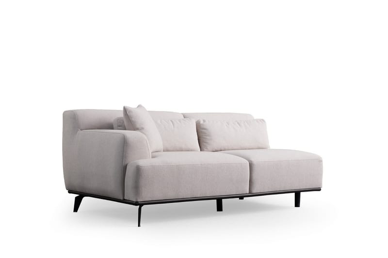 4-seters Sofa med Divan Jaguar - Hvit - Møbler - Sofaer - Sofaer med sjeselong - 4 seters sofa med divan