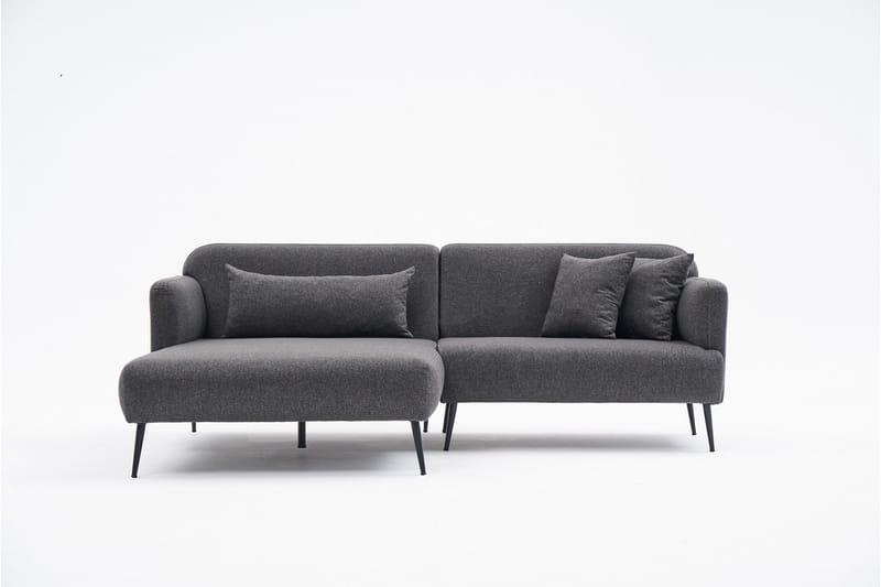 4-seters Sofa med Divan Revos - Antrasitt - Møbler - Sofaer - Sofaer med sjeselong - 4 seters sofa med divan