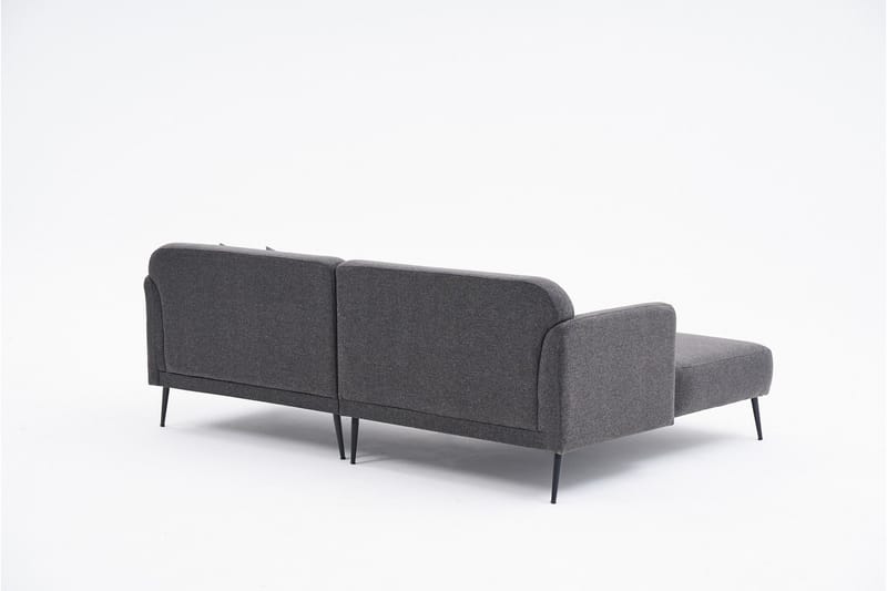 4-seters Sofa med Divan Revos - Antrasitt - Møbler - Sofaer - Sofaer med sjeselong - 4 seters sofa med divan