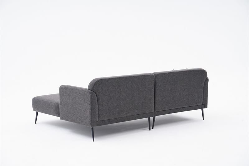 4-seters Sofa med Divan Revos - Antrasitt - Møbler - Sofaer - Sofaer med sjeselong - 4 seters sofa med divan