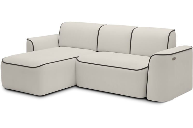 4-seters Sofa med Divan Ume - Beige - Møbler - Sofaer - Sofaer med sjeselong - 4 seters sofa med divan