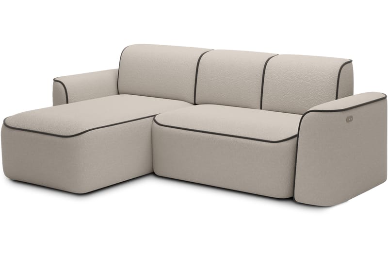 4-seters Sofa med Divan Ume - Beige - Møbler - Sofaer - Sofaer med sjeselong - 4 seters sofa med divan