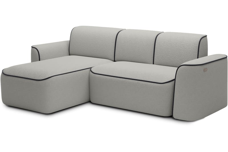 4-seters Sofa med Divan Ume - Grå - Møbler - Sofaer - Sofaer med sjeselong - 4 seters sofa med divan