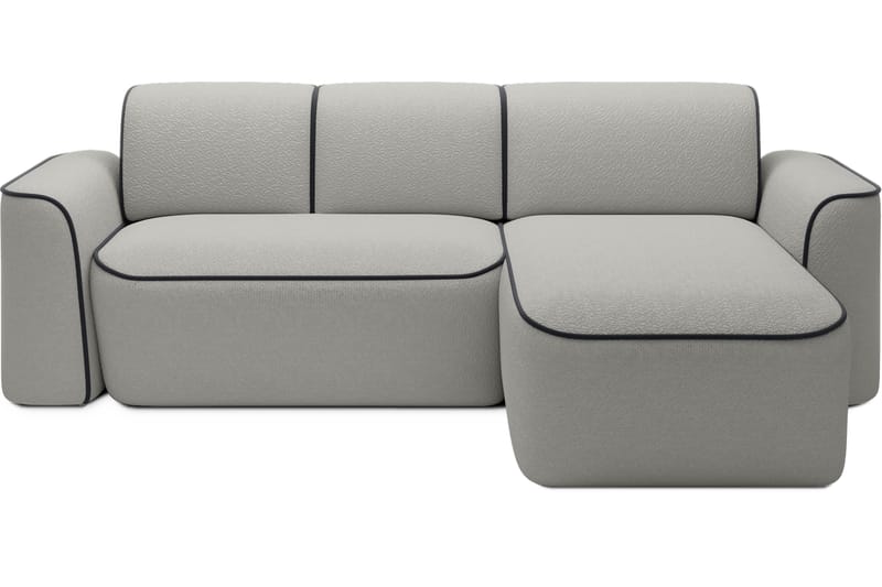 4-seters Sofa med Divan Ume - Grå - Møbler - Sofaer - Sofaer med sjeselong - 4 seters sofa med divan