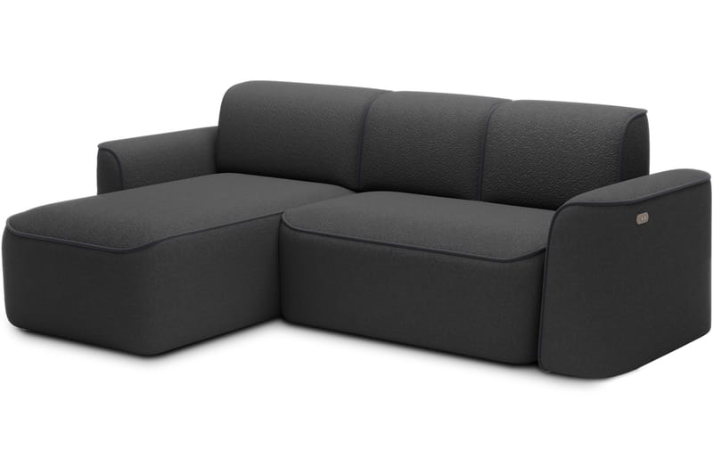 4-seters Sofa med Divan Ume - Mørk grå - Møbler - Sofaer - Sofaer med sjeselong - 4 seters sofa med divan