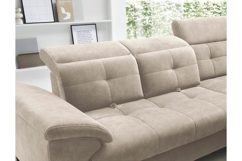 5-seters Sofa med Sjeselong Inferne - Beige - Møbler - Sofaer - Sofaer med sjeselong