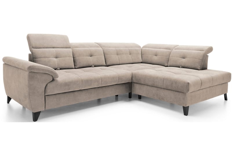 5-seters Sofa med Sjeselong Inferne - Beige - Møbler - Sofaer - Sofaer med sjeselong