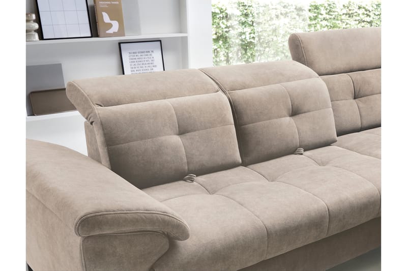 5-seters Sofa med Sjeselong Inferne - Beige - Møbler - Sofaer - Sofaer med sjeselong