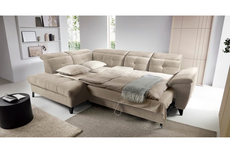 5-seters Sofa med Sjeselong Inferne - Beige - Møbler - Sofaer - Sofaer med sjeselong