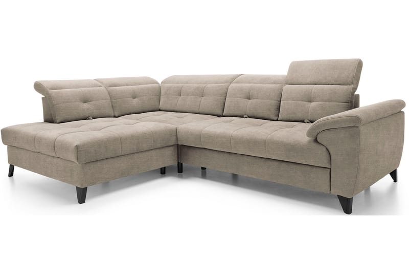 5-seters Sofa med Sjeselong Inferne - Beige - Møbler - Sofaer - Sofaer med sjeselong