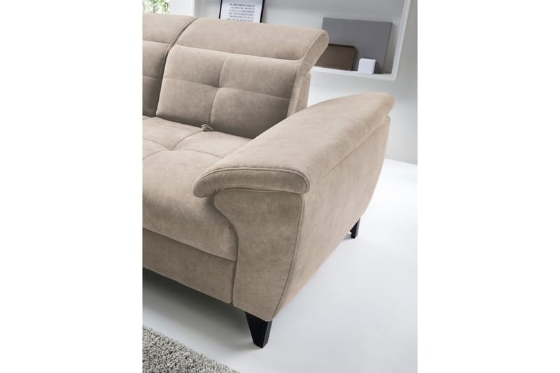 5-seters Sofa med Sjeselong Inferne - Beige - Møbler - Sofaer - Sofaer med sjeselong