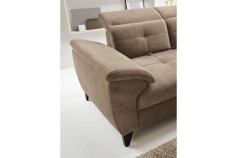 5-seters Sofa med Sjeselong Inferne - Mørk beige - Møbler - Sofaer - Sofaer med sjeselong