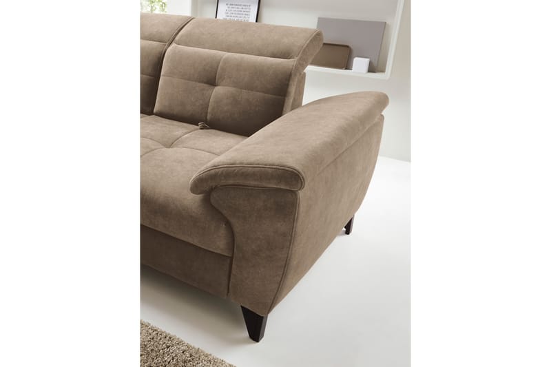 5-seters Sofa med Sjeselong Inferne - Mørk beige - Møbler - Sofaer - Sofaer med sjeselong