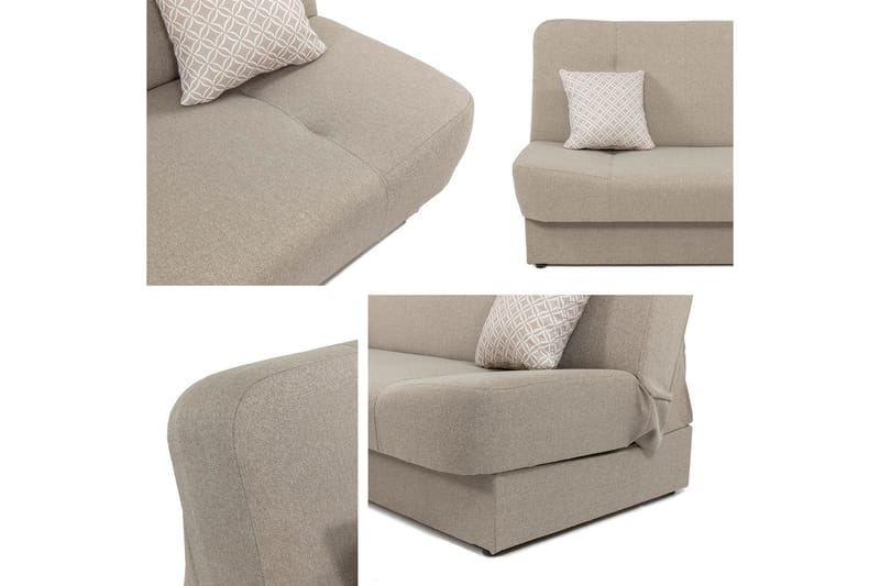 Abron Sofa 3-seter - Beige - Møbler - Sofaer - 3 seter sofa