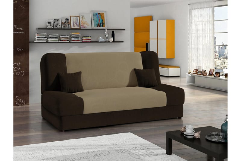 Abron Sofa 3-seter - Brun/Beige - Møbler - Sofaer - 3 seter sofa