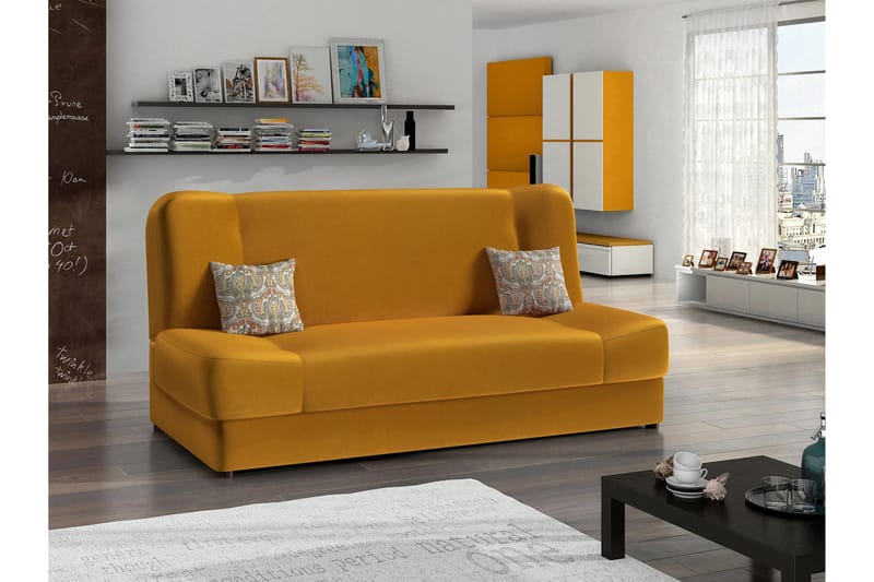 Abron Sofa 3-seter - Oransje/Flerfarget - Møbler - Sofaer - 3 seter sofa