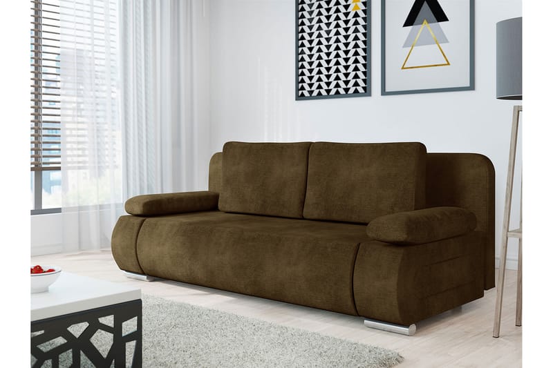 Adelma Sofa 3-seter - Brun - Møbler - Sofaer - 3 seter sofa