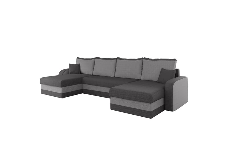 Alvared Sofa Dobbeldivan 4-seter - Lys grå/Grå - Møbler - Sofaer - U-sofa