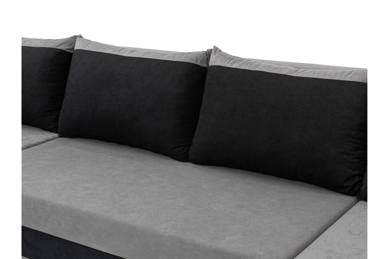 Alvared Sofa Dobbeldivan 4-seter - Lys grå/Grå - Møbler - Sofaer - U-sofa