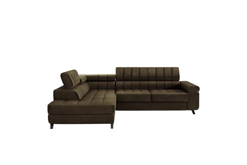 Amshyttan Sofa med Sjeselong 3-seter - Brun - Møbler - Sofaer - Sofaer med sjeselong - 3 seters sofa med divan