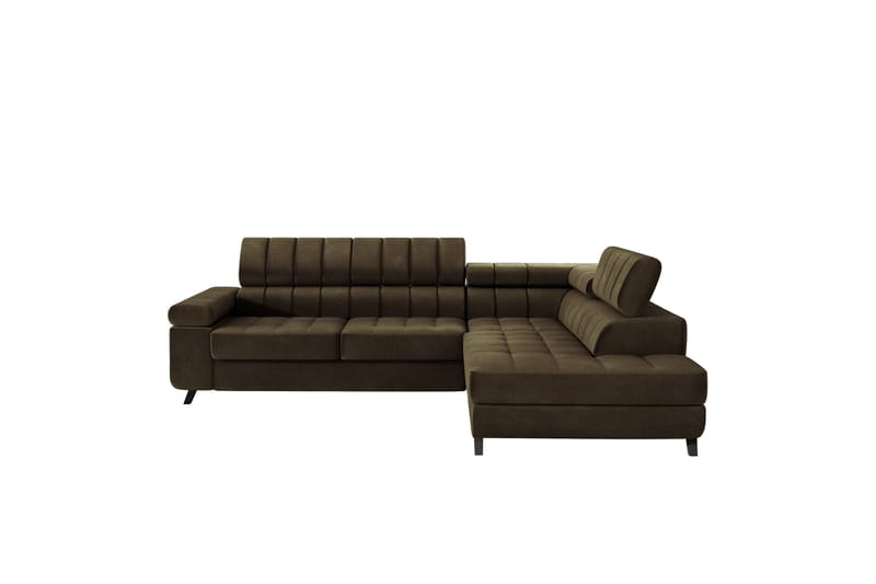 Amshyttan Sofa med Sjeselong 3-seter - Brun - Møbler - Sofaer - Sofaer med sjeselong - 3 seters sofa med divan