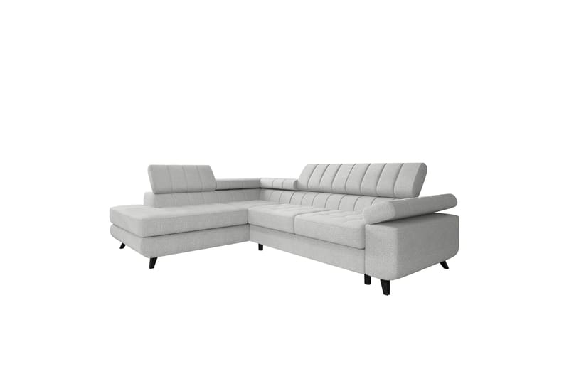 Amshyttan Sofa med Sjeselong 3-seter - Lys grå - Møbler - Sofaer - Sofaer med sjeselong - 3 seters sofa med divan