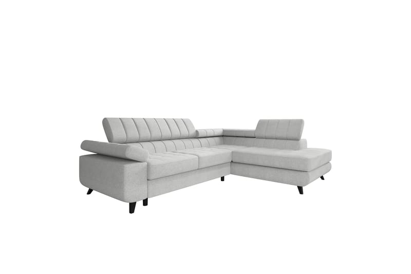 Amshyttan Sofa med Sjeselong 3-seter - Lys grå - Møbler - Sofaer - Sofaer med sjeselong - 3 seters sofa med divan