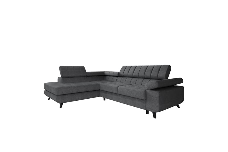 Amshyttan Sofa med Sjeselong 3-seter - Mørk grå - Møbler - Sofaer - Sofaer med sjeselong - 3 seters sofa med divan