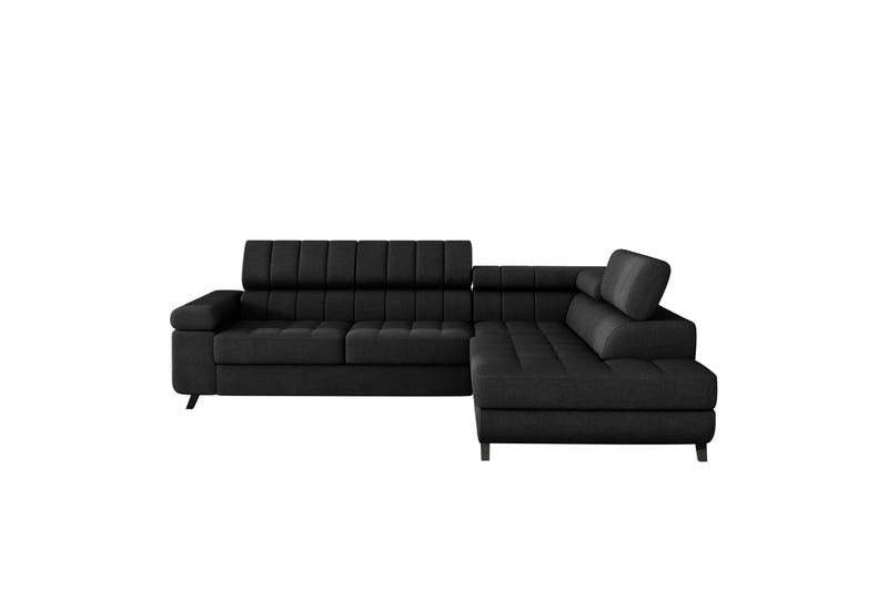 Amshyttan Sofa med Sjeselong 3-seter - Svart - Møbler - Sofaer - Sofaer med sjeselong - 3 seters sofa med divan