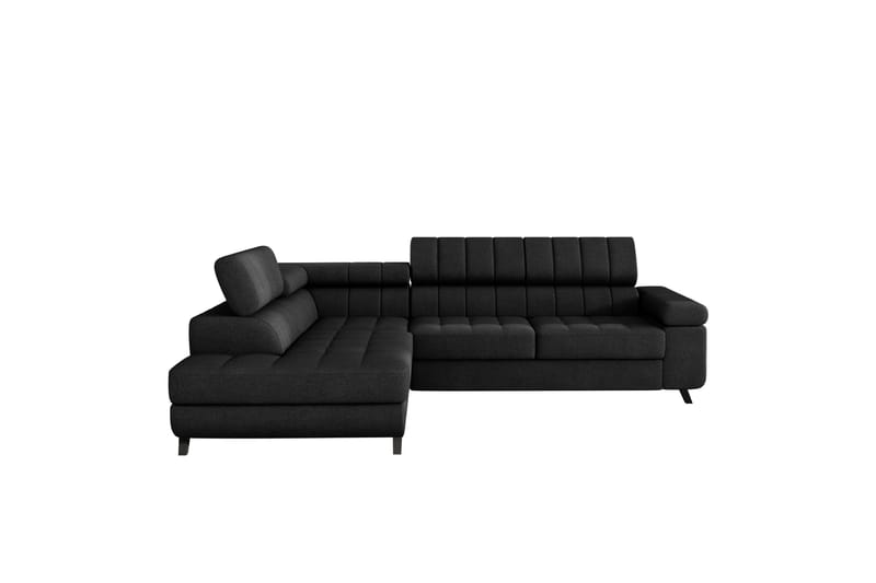 Amshyttan Sofa med Sjeselong 3-seter - Svart - Møbler - Sofaer - Sofaer med sjeselong - 3 seters sofa med divan