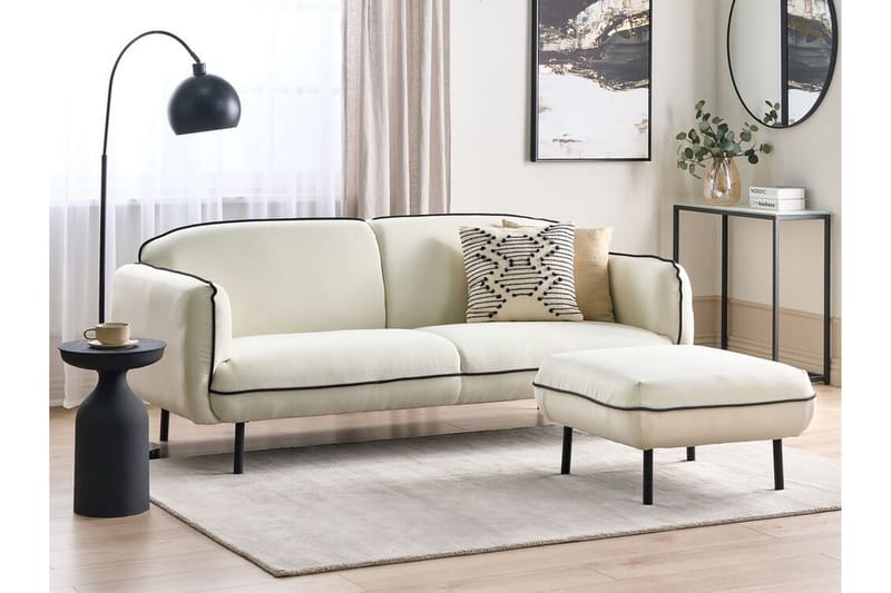 Balint Sofa 3-seter - Beige/Svart - Møbler - Sofaer - 3 seter sofa