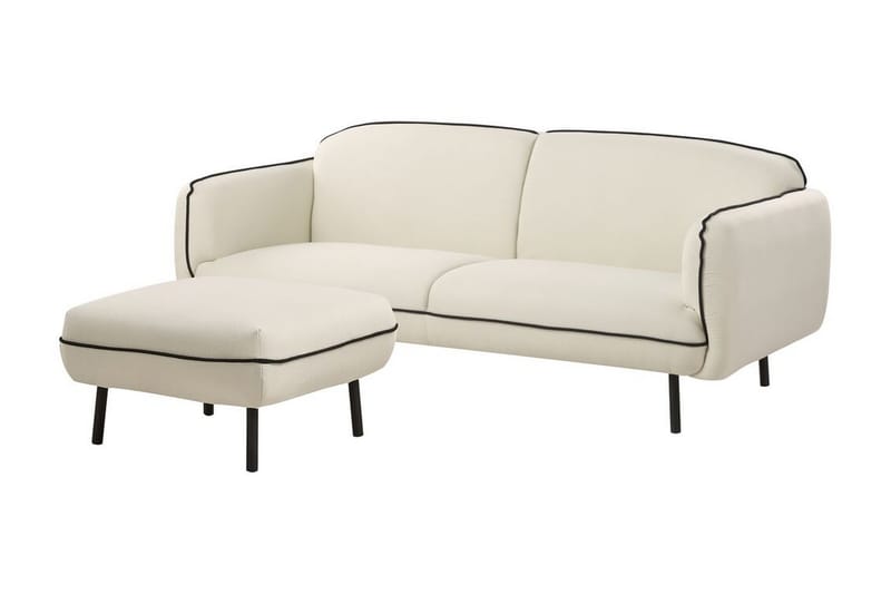 Balint Sofa 3-seter - Beige/Svart - Møbler - Sofaer - 3 seter sofa