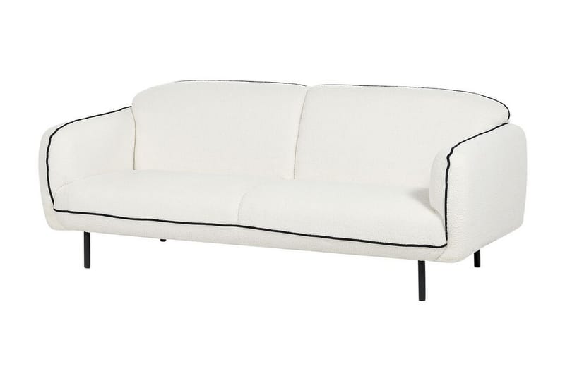 Balint Sofa 3-seter - Hvit/Svart - Møbler - Sofaer - 3 seter sofa