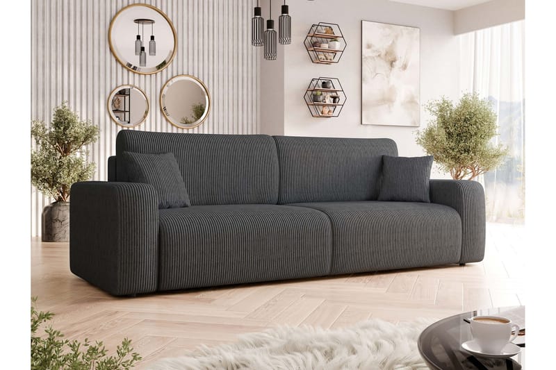 Barile Sofa 3-seter - Mørk grå - Møbler - Sofaer - 3 seter sofa