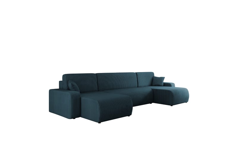 Barile Sofa Dobbeldivan 4-seter - Blå - Møbler - Sofaer - U-sofa