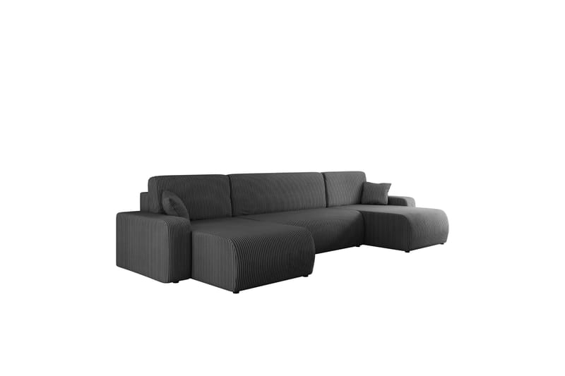 Barile Sofa Dobbeldivan 4-seter - Grå - Møbler - Sofaer - U-sofa