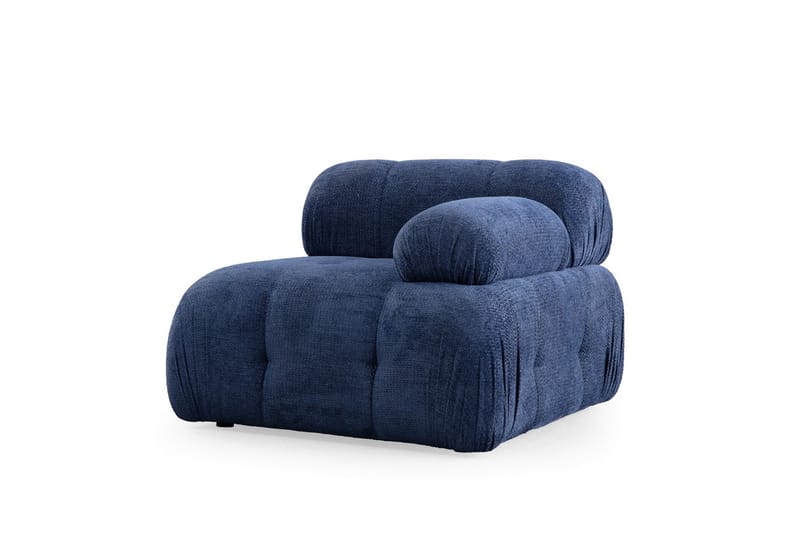 Bengul Sofa med Sjeselong 3-seter - Blå - Møbler - Sofaer - Sofaer med sjeselong - 3 seters sofa med divan