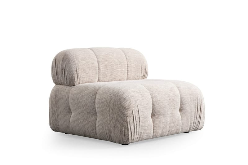 Bengul Sofa med Sjeselong 3-seter - Krem - Møbler - Sofaer - Sofaer med sjeselong - 3 seters sofa med divan