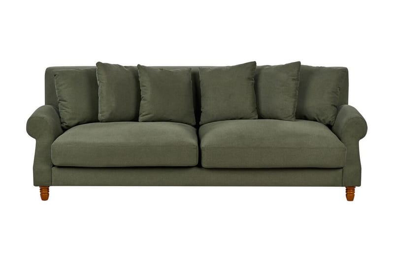 Bijan Sofa 3-seter - Grønn/Mørkt tre - Møbler - Sofaer - 3 seter sofa