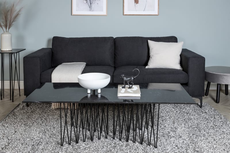 Bolero 3-seter Sofa - Svart - Møbler - Sofaer - 3 seter sofa