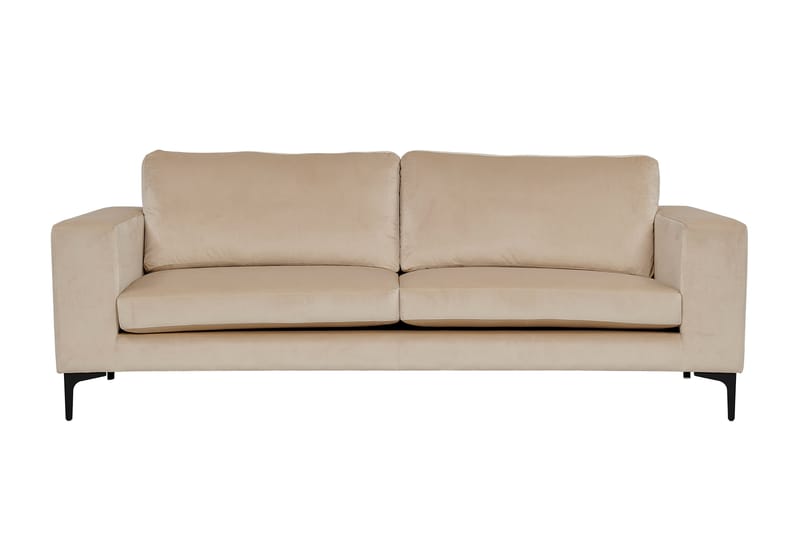 Bolero Fløyelssofa 3-seter - Beige - Møbler - Sofaer - 3 seter sofa