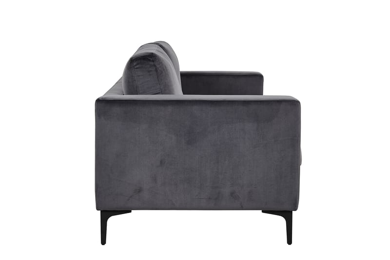 Bolero Fløyelssofa 3-seter - Mørk grå - Møbler - Sofaer - 3 seter sofa