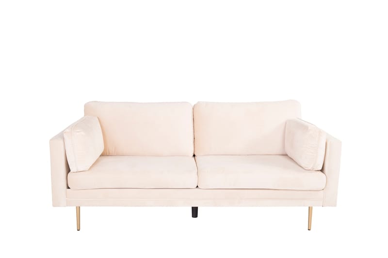 Boom Fløyelssofa 3-seter - Beige - Møbler - Sofaer - 3 seter sofa