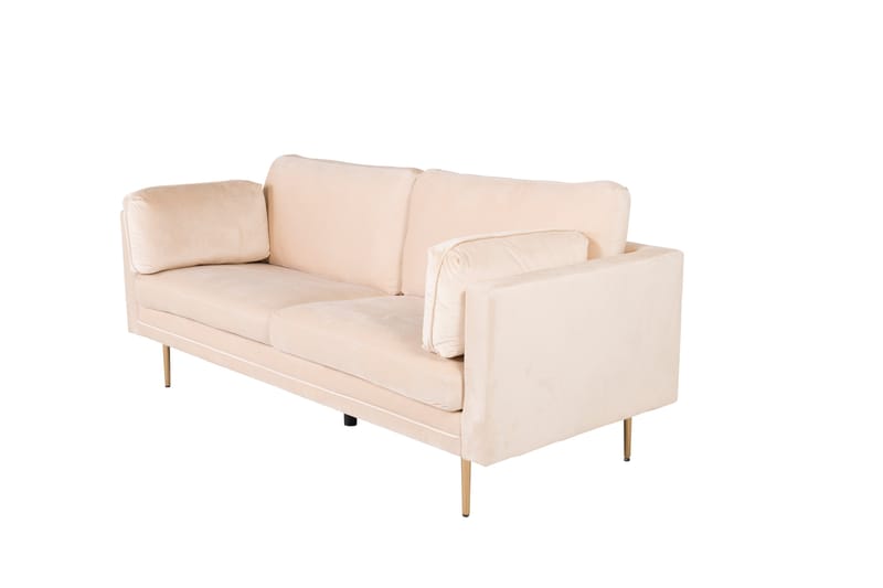 Boom Fløyelssofa 3-seter - Beige - Møbler - Sofaer - 3 seter sofa