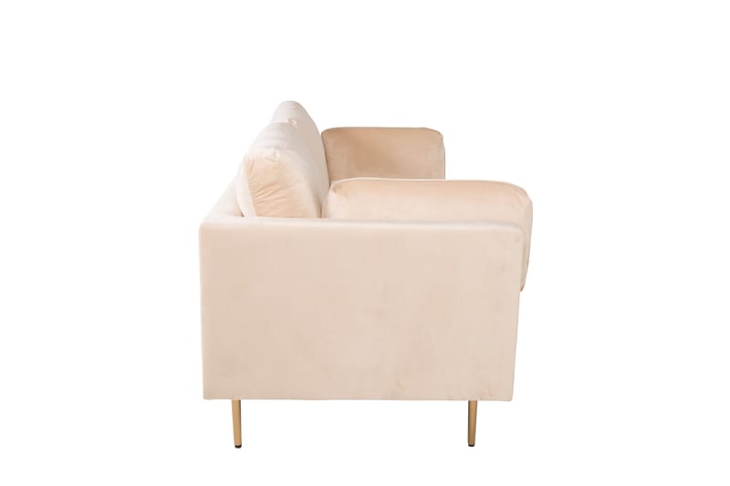 Boom Fløyelssofa 3-seter - Beige - Møbler - Sofaer - 3 seter sofa